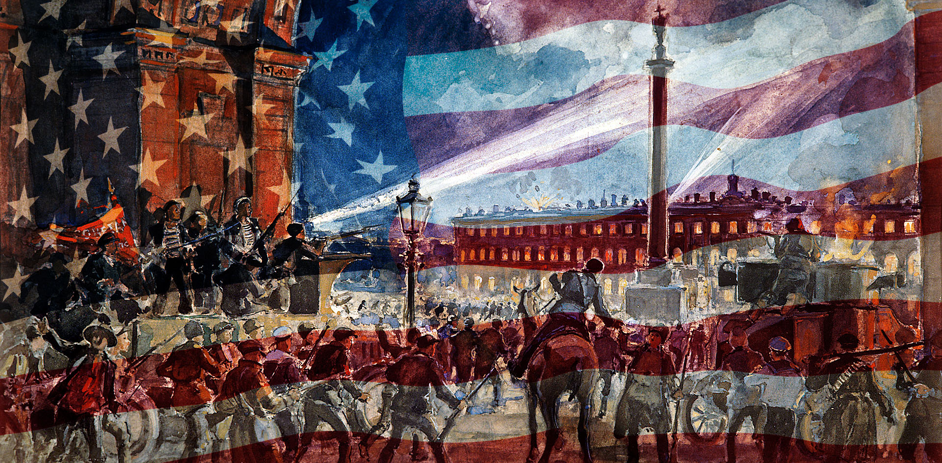 Революция 1917 года вдохновляет протестующих в США
