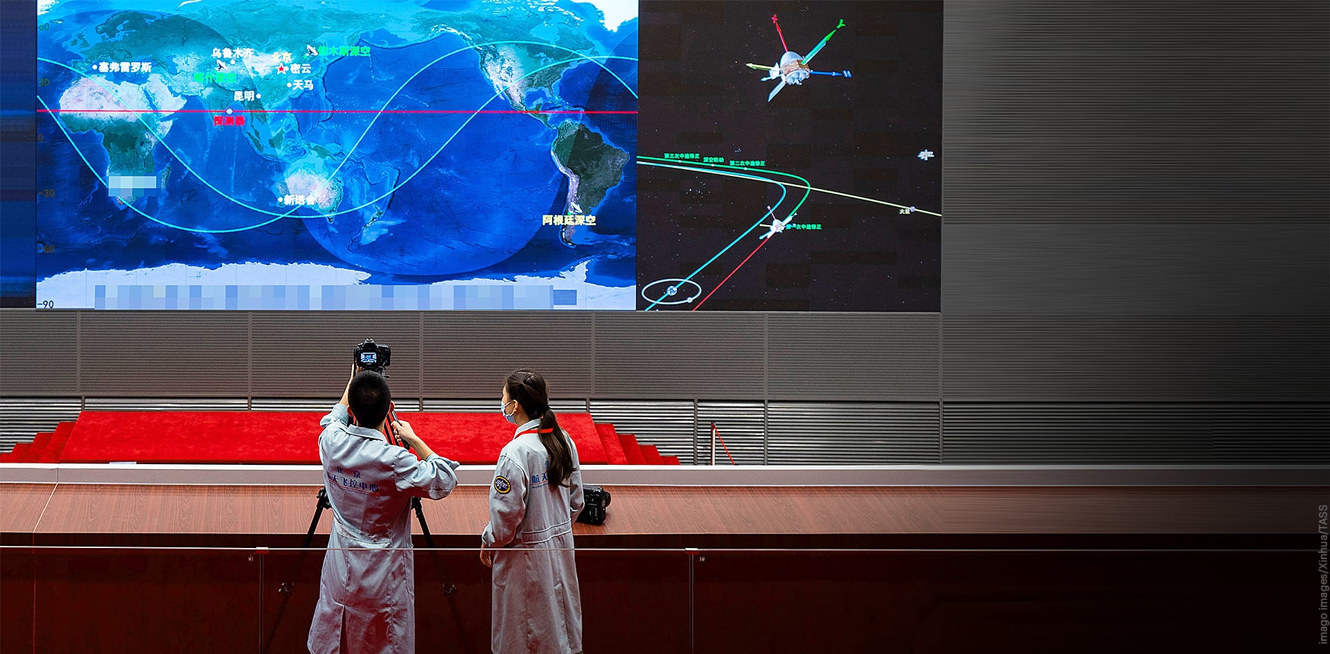 Китай вывел орбитальный корабль на парковочную орбиту Марса