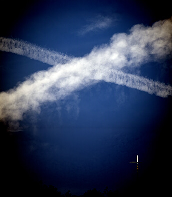 Что означают полосы над крупными городами?