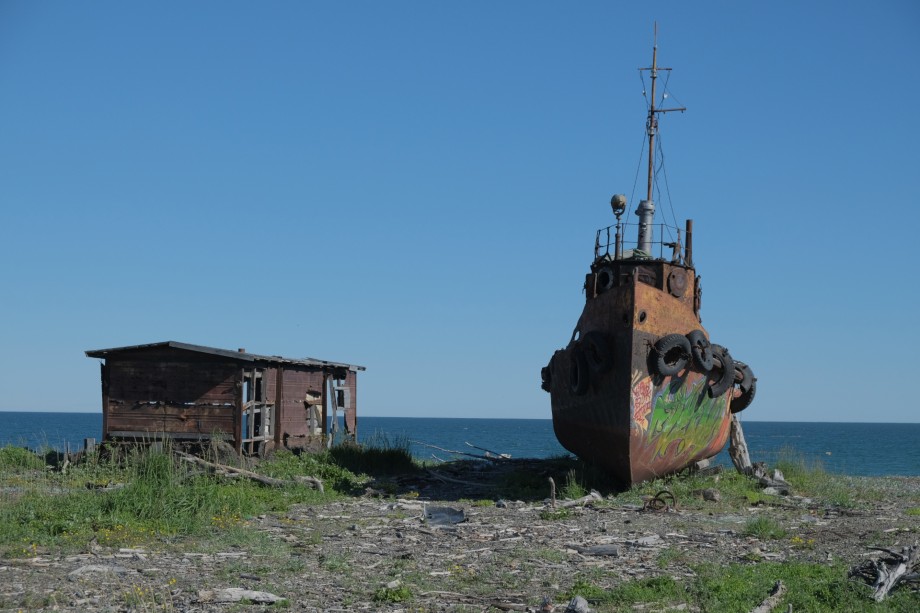 Заброшенная пристань на Байкале