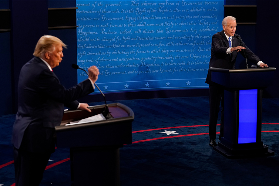 На грани ультиматумов полемика двух претендентов на пост президента США – Джо Байдена и Дональда Трампа.
