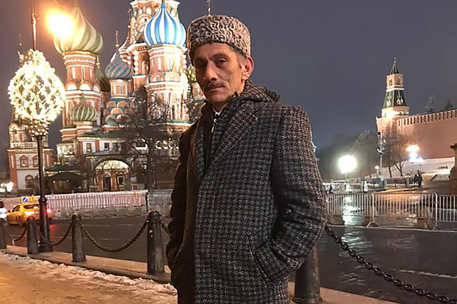 Хасан Дженгиз на Красной площади в Москве.