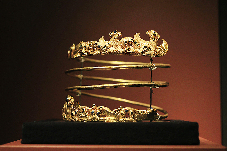 Экспонат из коллекции скифского золота, хранящейся в Амстердаме в музее Алларда Пирсона.