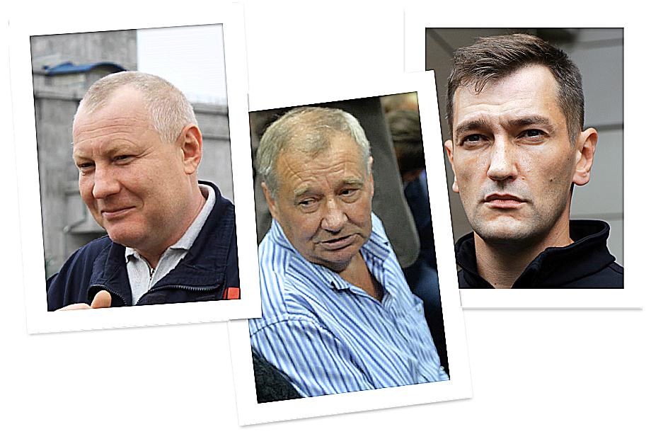 Слева направо: Анатолий Навальный (не родственник Алексея), Анатолий Навальный (отец Алексея), Олег Навальный (брат Алексея).