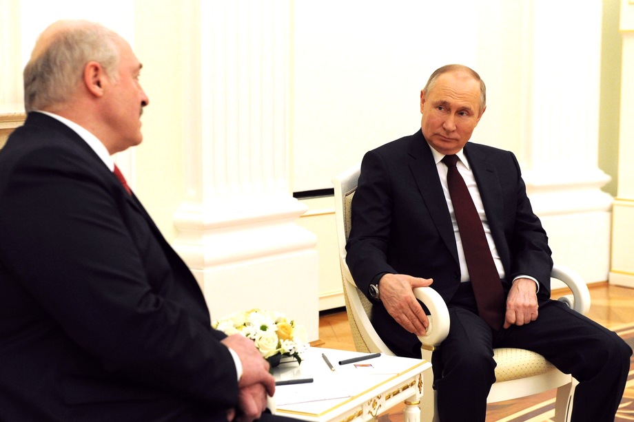 Встреча Владимира Путина и Александра Лукашенко состоялась в Кремле 22 апреля.