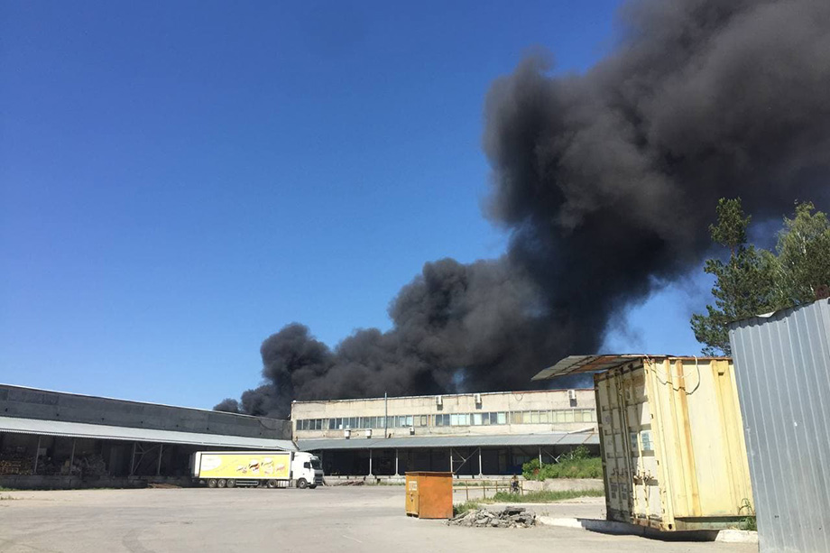 В екатеринбурге произошел пожар