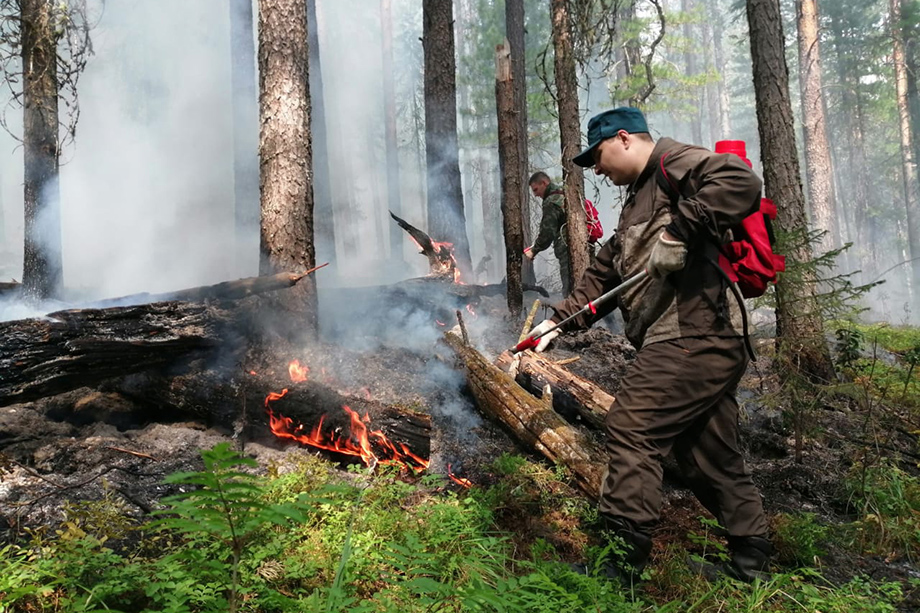 Необходимый инструмент для тушения пожара и добровольцы прибывали из разных регионов России.