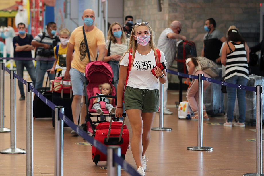 Международный аэропорт Шарм-эш-Шейха в период пандемии коронавируса COVID-19.