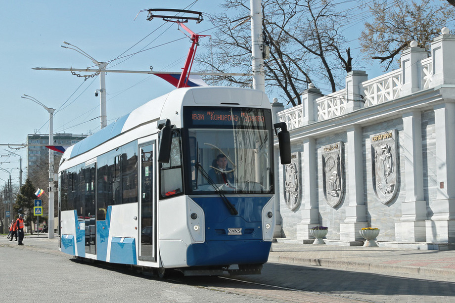 Евпатория является единственным крымским городом, где ходят трамваи.