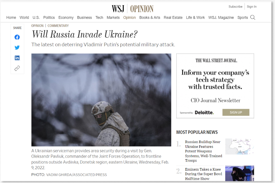 The Wall Street Journal предсказывает новый мировой конфликт.