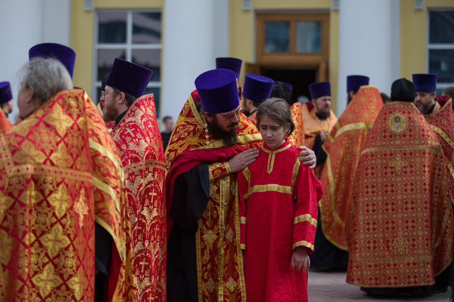 Пасхальный крестный ход в Екатеринбурге.