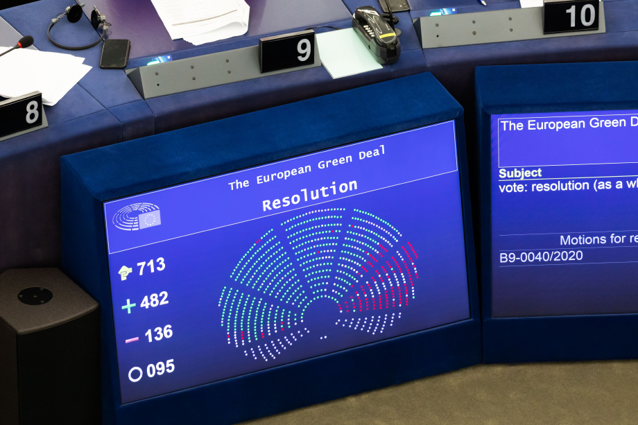 15 января 2020 года. Европарламент значительным перевесом голосов поддержал программу Green Deal.