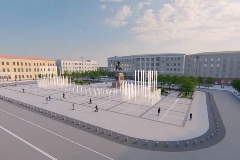 Проект реконструкции Советской площади в Уфе.