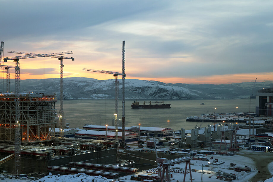 Центр строительства крупнотоннажных морских сооружений в Мурманской области.