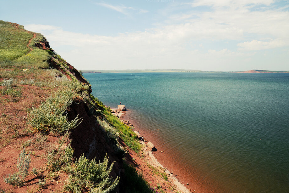 Крупнейшее в Башкирии озеро Аслыкуль.