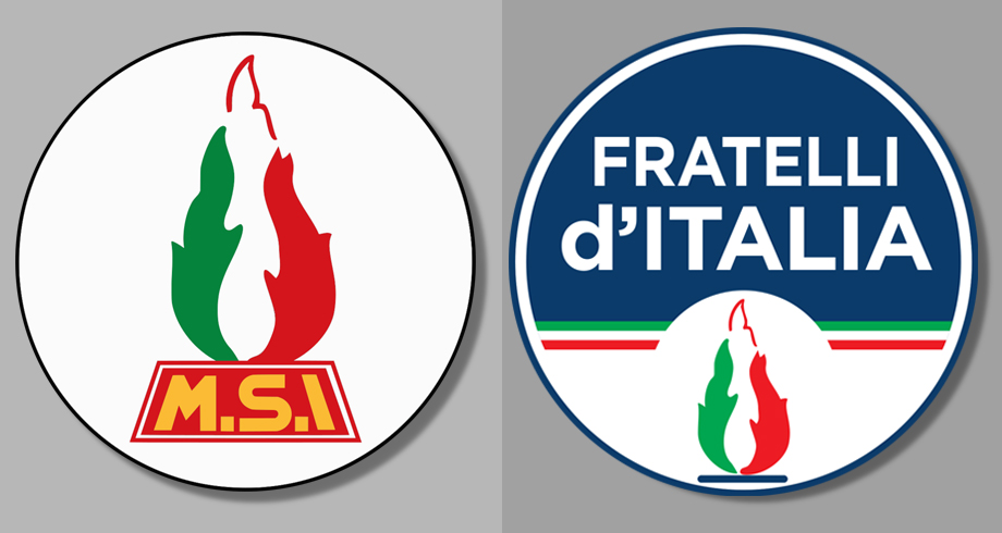 Логотипы Итальянского общественного движения и партии «Братья Италии».