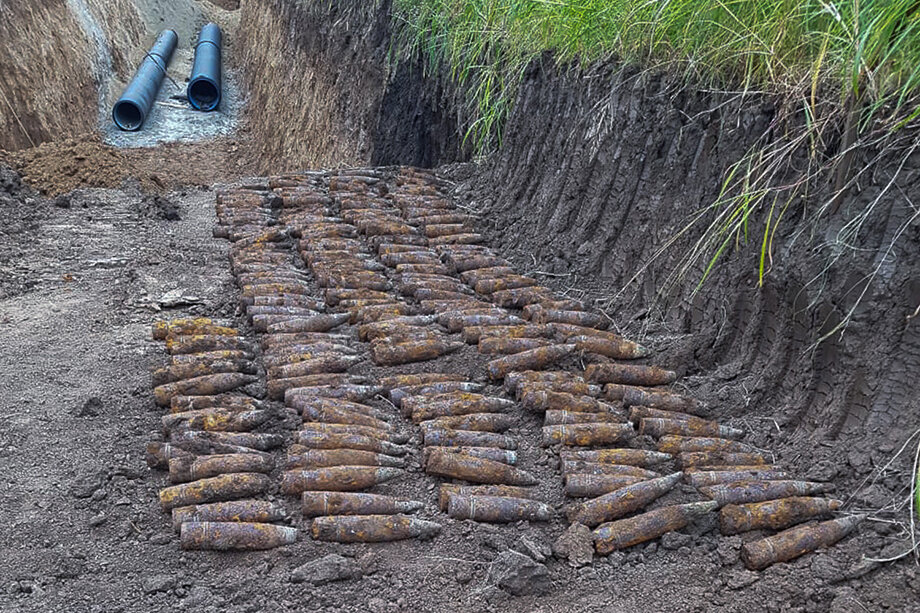 На стройке в Краснодаре нашли боеприпасы времён Великой Отечественной войны