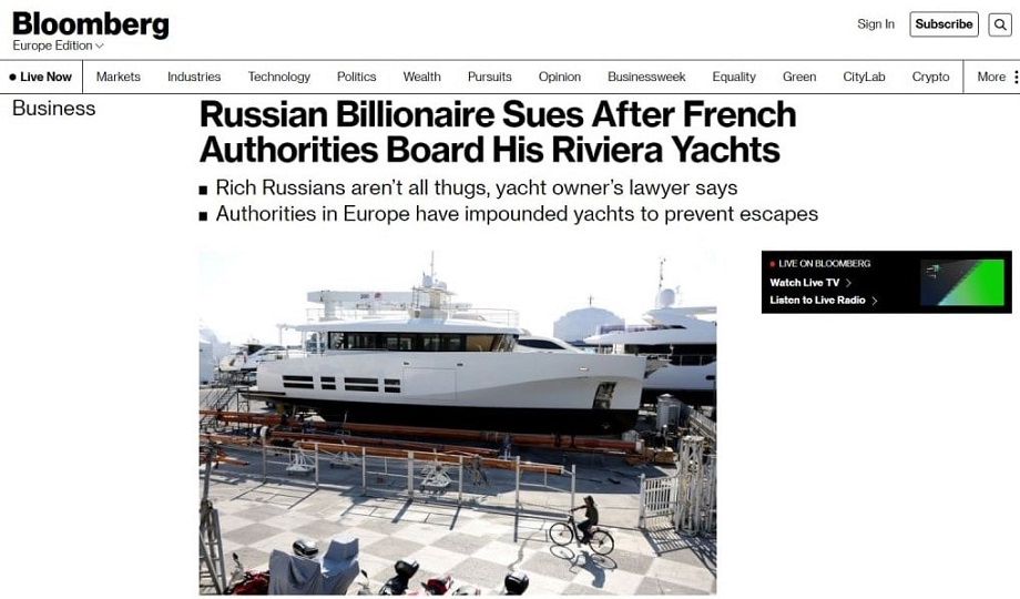 Bloomberg Алексей Кузьмичёв