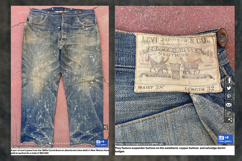 Столетние Levi’s за 87,4 тысячи долларов США