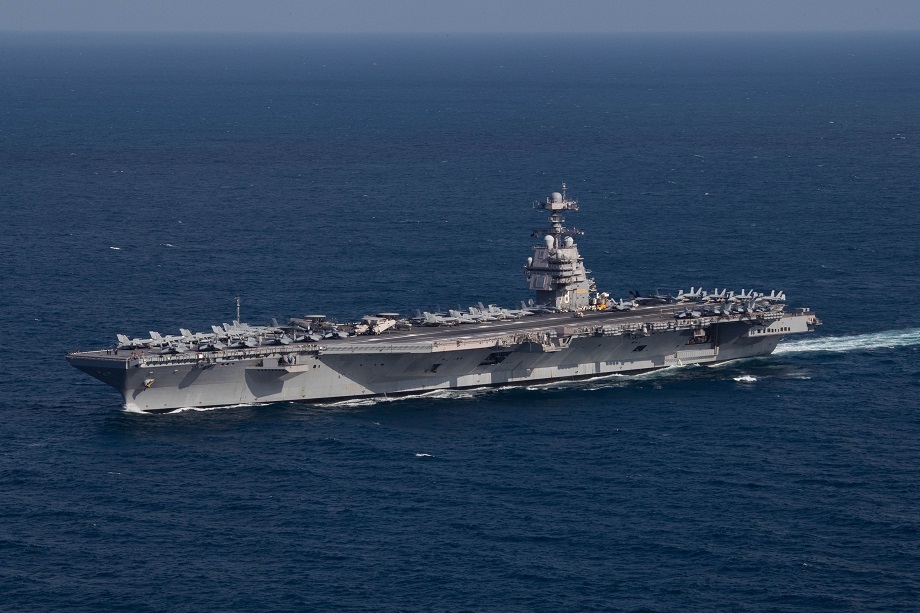 Американский атомный авианосец USS Gerald Ford