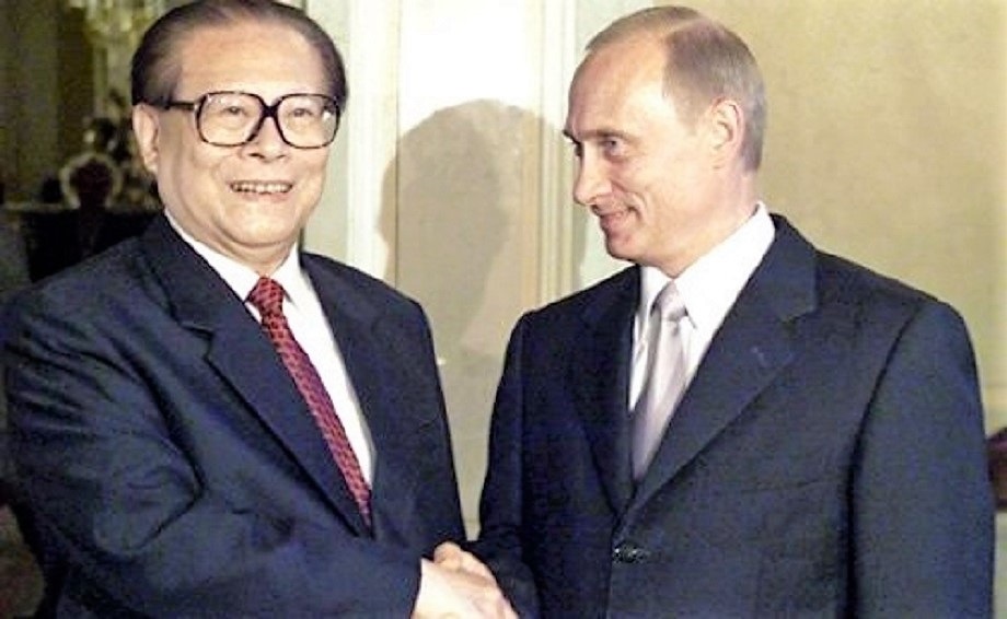 Цзян Цзэминь и Владимир Путин. 2002 год
