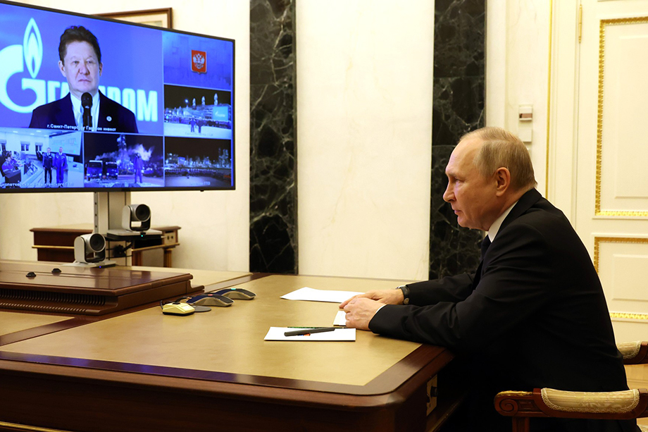 Церемония ввода в эксплуатацию Ковыктинского месторождения и участка Ковыкта – Чаянда газопровода «Сила Сибири» прошла в формате видеоконференции.