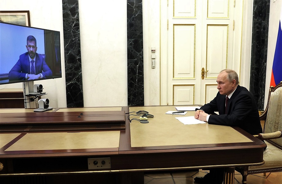 Беседа президента России Владимира Путина с Владиславом Кузнецовым