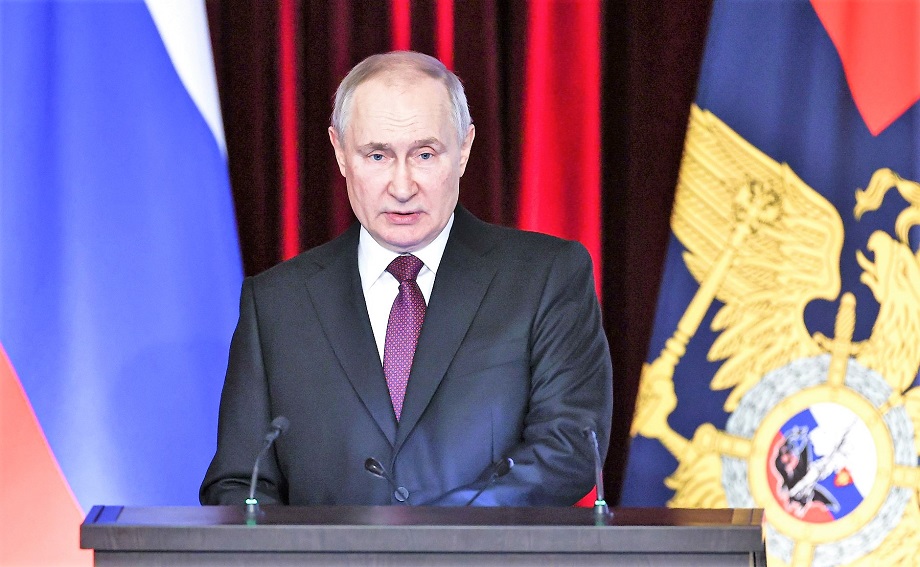 Владимир Путин выступил на заседании коллегии МВД РФ