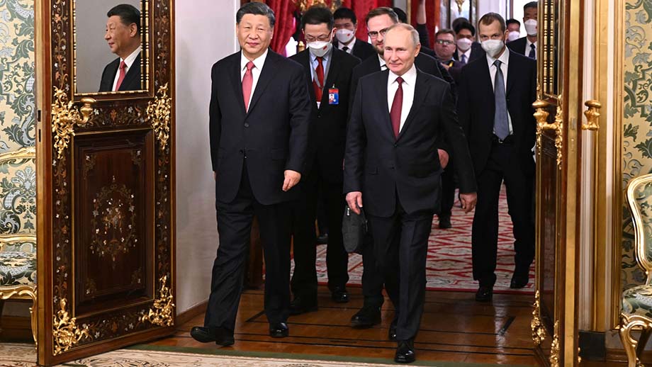 В Кремле завершились переговоры президента РФ Владимира Путина с председателем госсовета КНР Си Цзиньпином