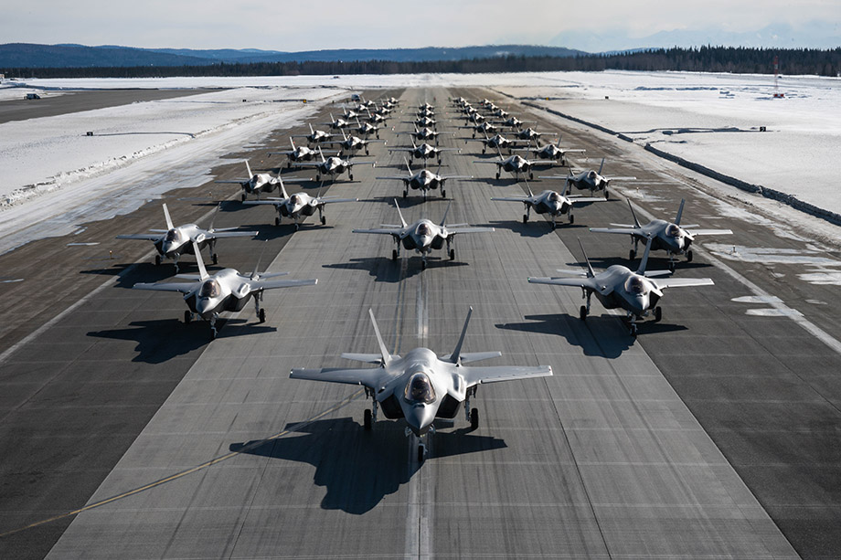 Истребители F-35 ВВС США.