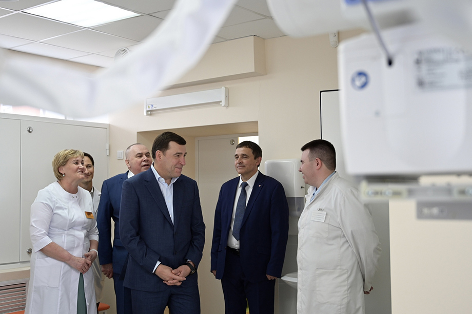 Рабочий визит губернатора Свердловской области Евгения Куйвашева в Красноуфимск.