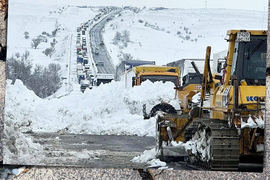 30 марта накрывший регион снегопад привёл к коллапсу на магистрали М-4 «Дон».