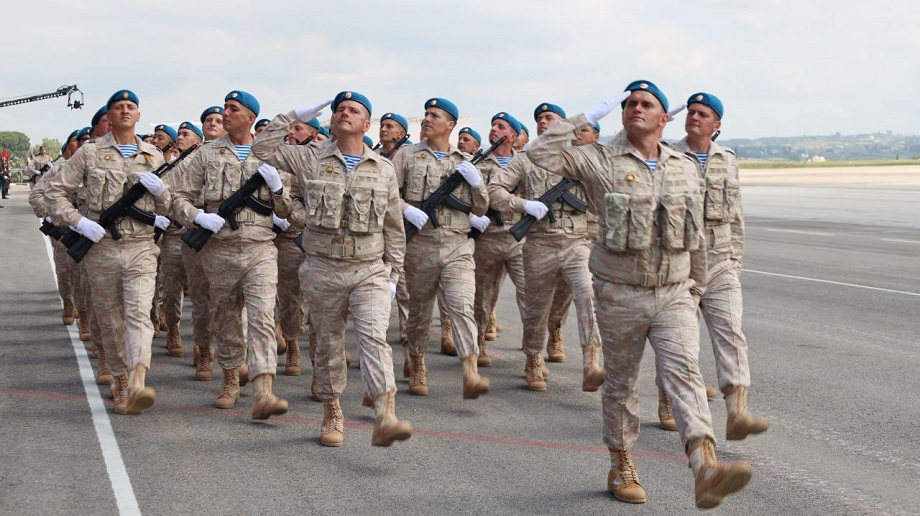 Празднование Дня Победы на российской военной базе Хмеймим в Сирии.