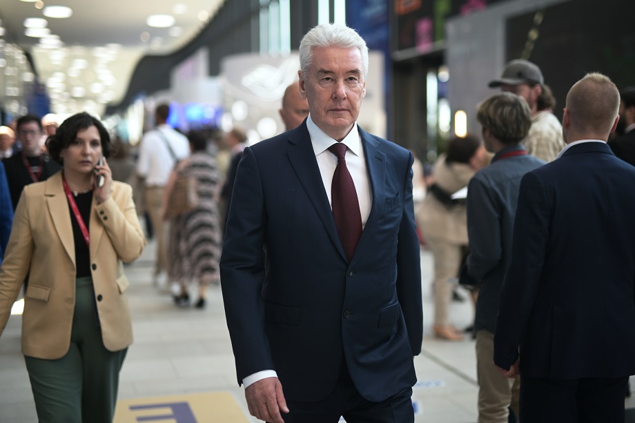 Мэр Москвы Сергей Собянин перед пленарным заседанием.