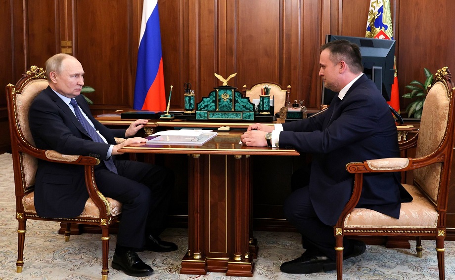 Встреча Владимира Путина с губернатором Новгородской области Андреем Никитиным.