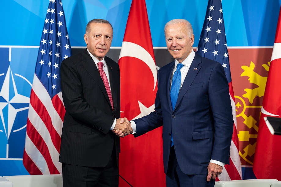 Президент Турции Реджеп Тайип Эрдоган и президента США Джо Байден.