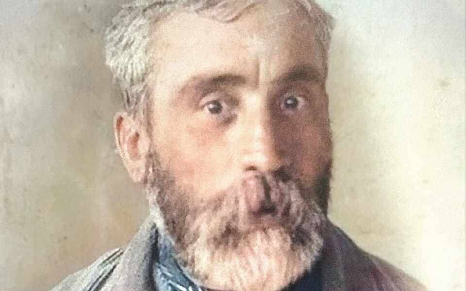 Хайам Хайамс, сфотографированный в сумасшедшем доме Колни-Хэтч в 1899 году