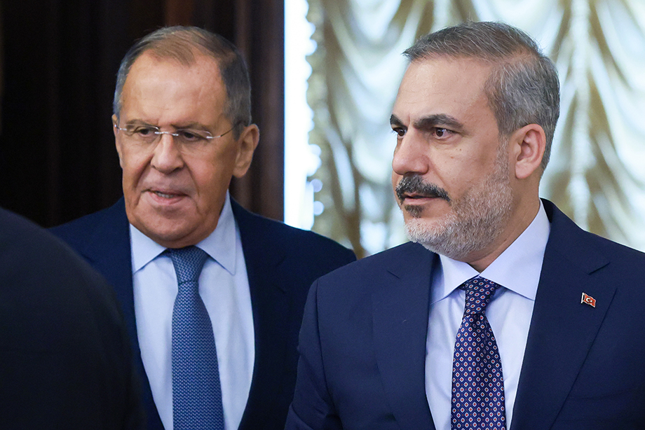 В Москве проходят переговоры министров иностранных дел Турции и России – Хакана Фидана и Сергея Лаврова (на фото – справа налево).