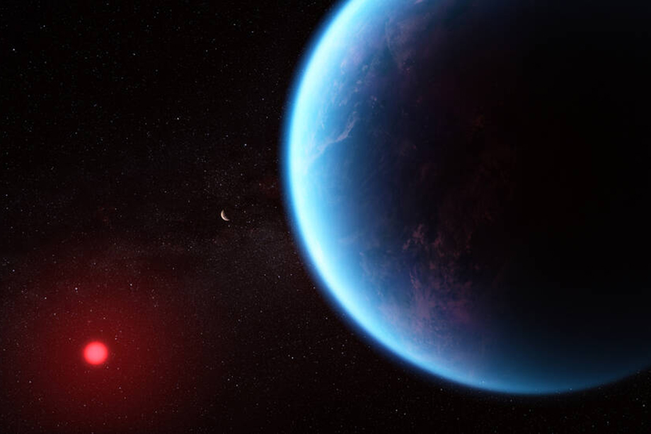 Так, на основе научных данных, могла бы выглядеть экзопланета K2-18b.