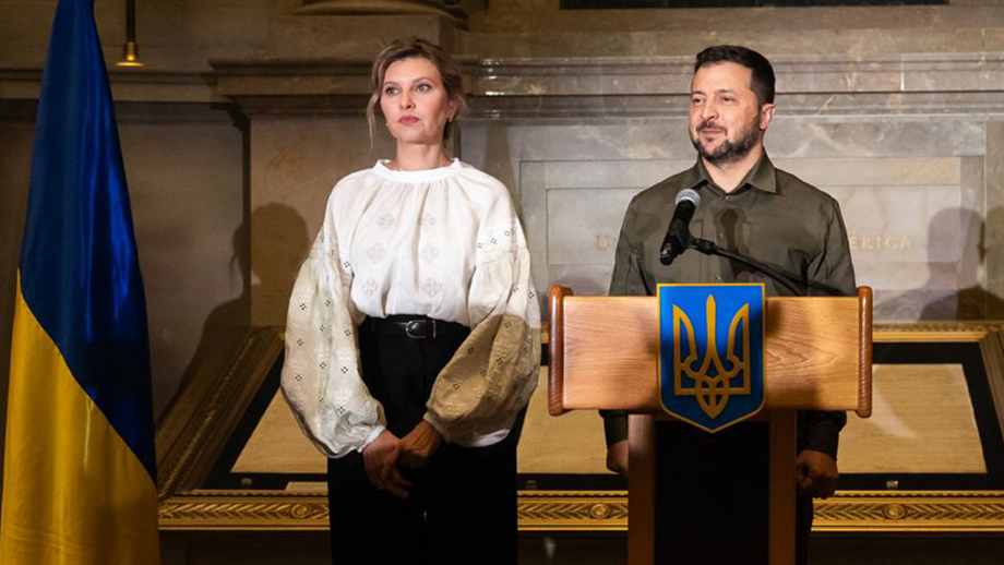 Елена и Владимир Зеленские