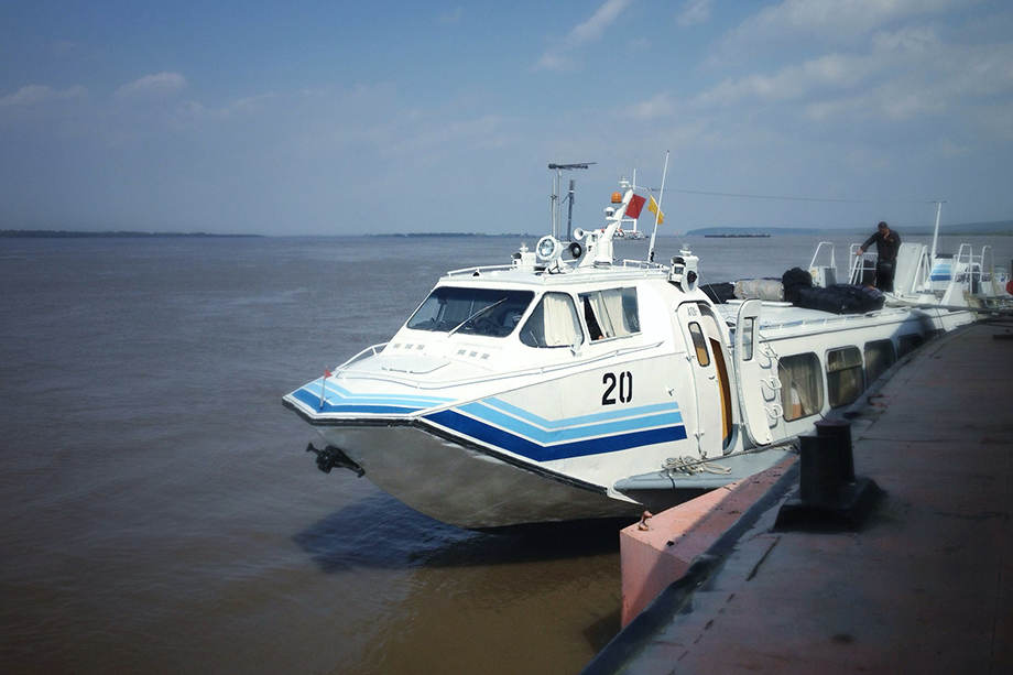 В китайский Фуюань можно добраться на морском трамвае.