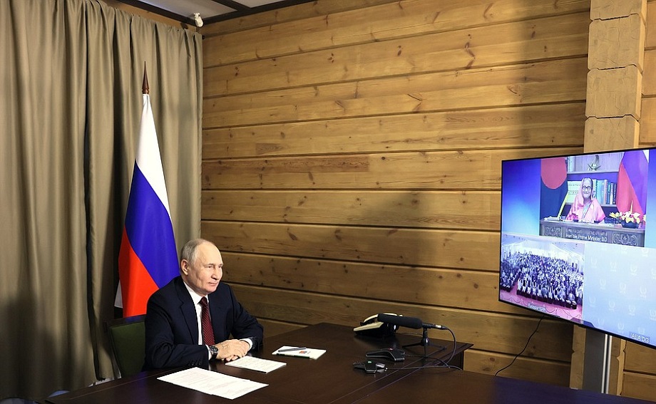 Владимир Путин принял участие в церемонии завоза ядерного топлива на АЭС «Руппур» в Бангладеш.