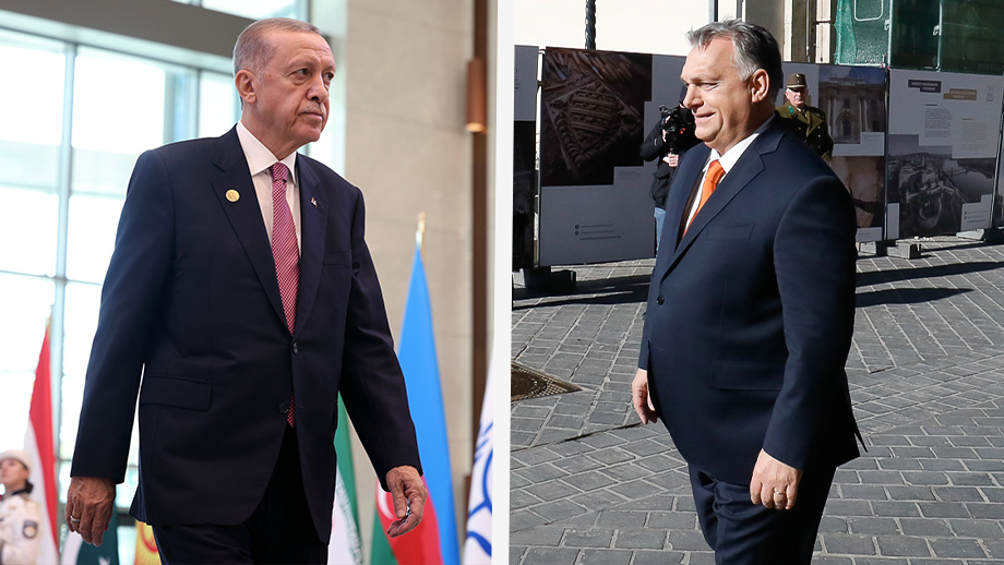 Президент Турции Реджеп Тайип Эрдоган и премьер-министр Венгрии Виктор Орбаy