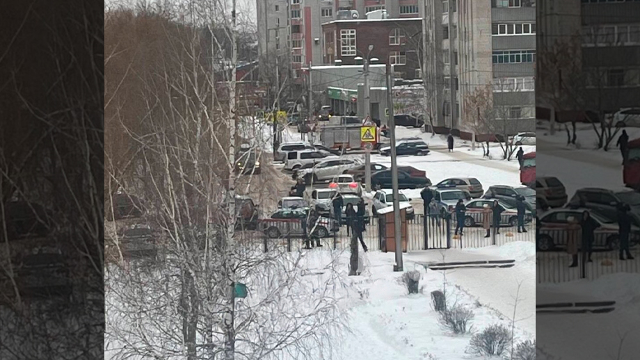 Ситуация возле школы в Брянске.