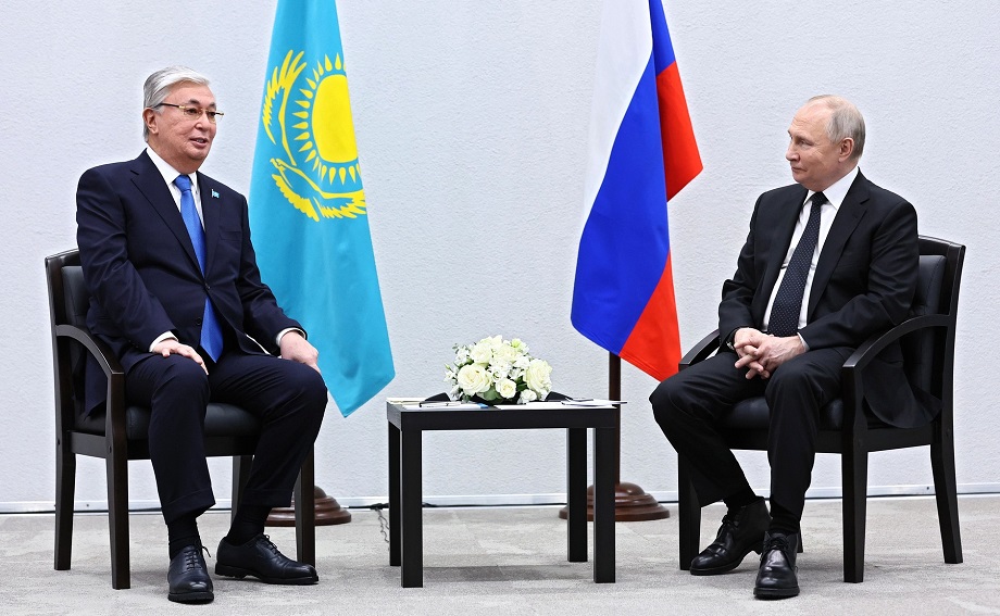 Владимир Путин с президентом Казахстана Касым-Жомартом Токаевым