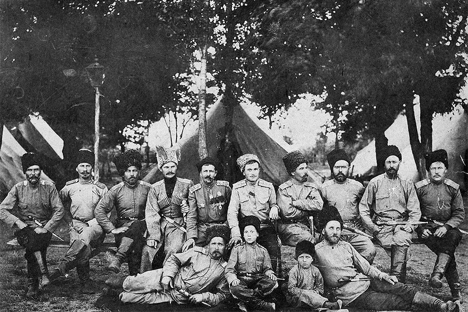 1916 год. Кубанские казаки.