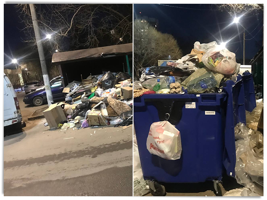 Жители Подольска уверены, что мусорные свалки образовались из-за действий управляющей компании.