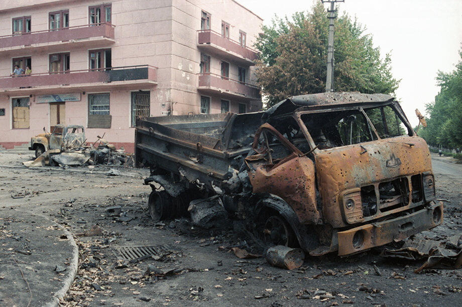 На улицах Бендер в июне 1992 года.