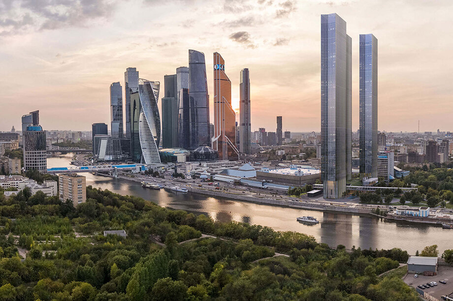 Три башни Capital Towers строятся по соседству с Москвой-Сити.