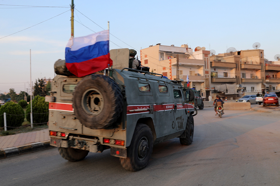 Российская военная полиция в сирийской провинции.